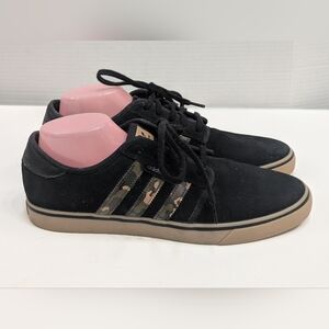 Adidas Men's 11.5 Seeley Core Black Desert Camo Gum Skate Sneakers Shoes Lace Up